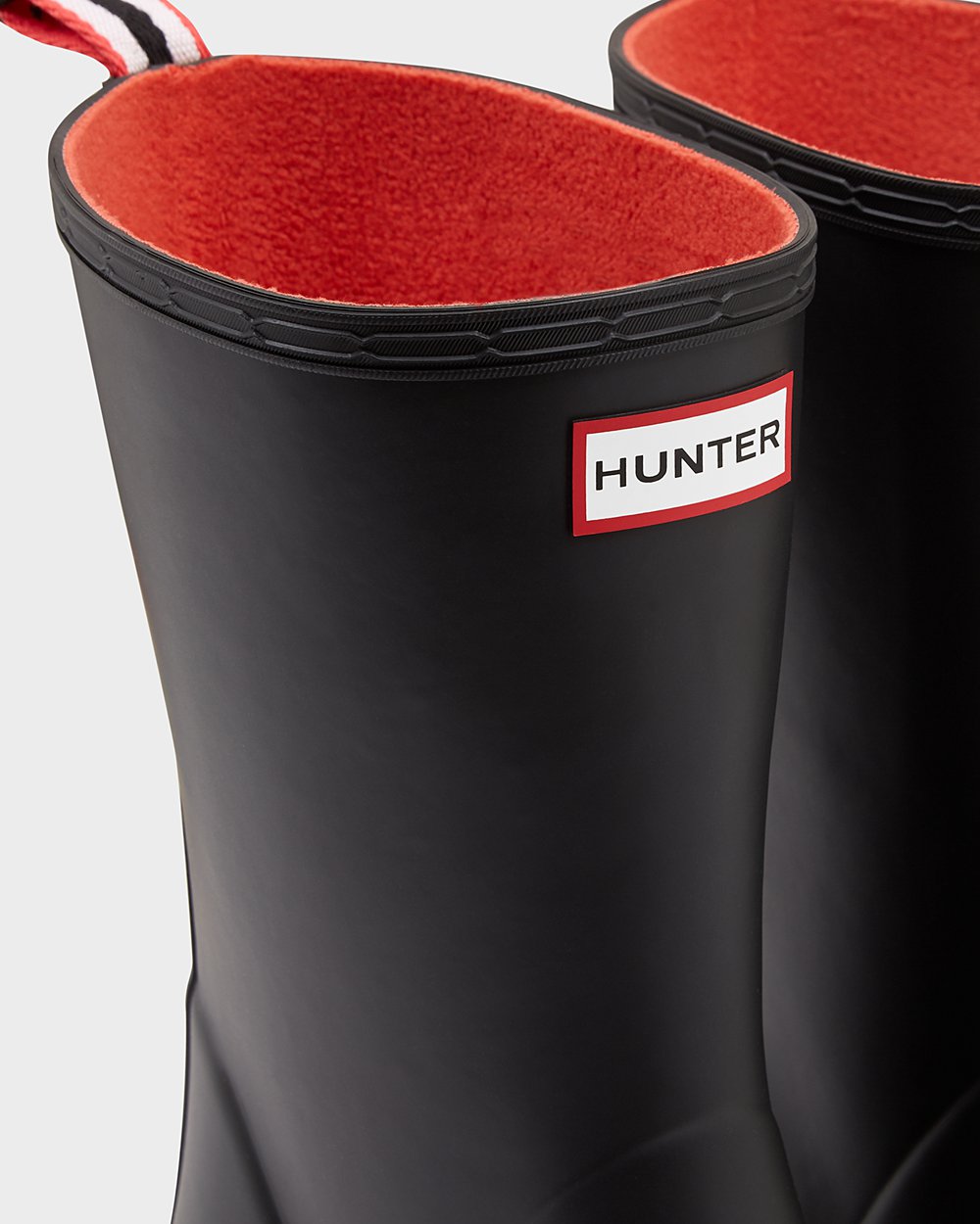 Men Hunter Original Insulated Mid-Height Rain | Play Boots Black | NZ-74158-VJZH